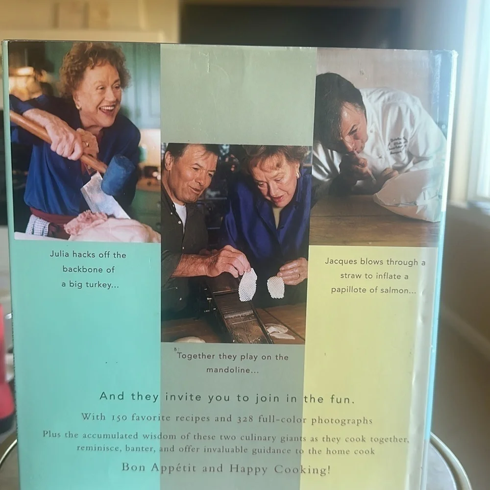 Julia and Jacques Cooking at Home. By Julia Child and Jacques Pepin vintage 1993